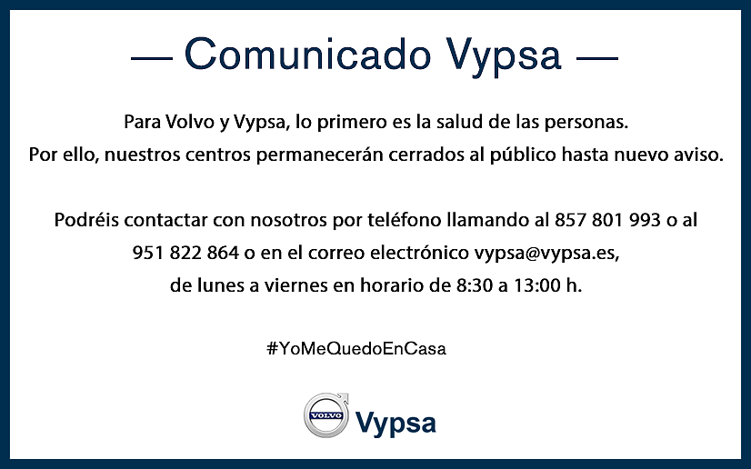Comunicado oficial Coronavirus Covid-19